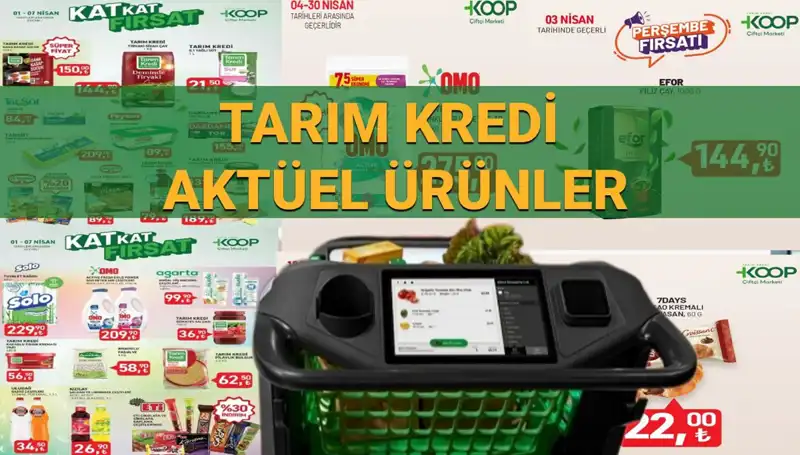 Tarım Kredi Marketleri’nden 4-7 Nisan İndirimli Ürünlerle Dolu Alışveriş Fırsatları!