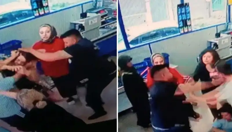 Mağazada Dehşet Anları: Kadını Saçlarından Tutup Yumruklayan Adam Gözaltına Alındı