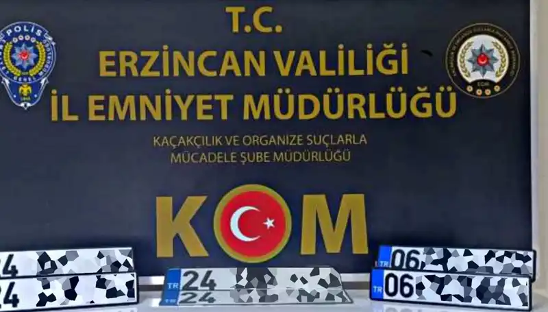 Erzincan’da APP Plaka Operasyonu: Suç Şebekesine Ağır Darbe!