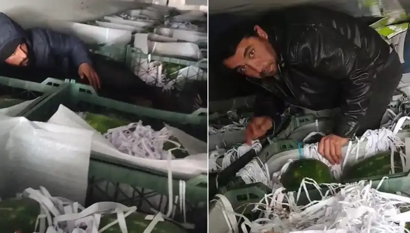 Karpuz Yüklü Tırda Sır Dışı Buluş: Göçmenler Ele Geçirildi!
