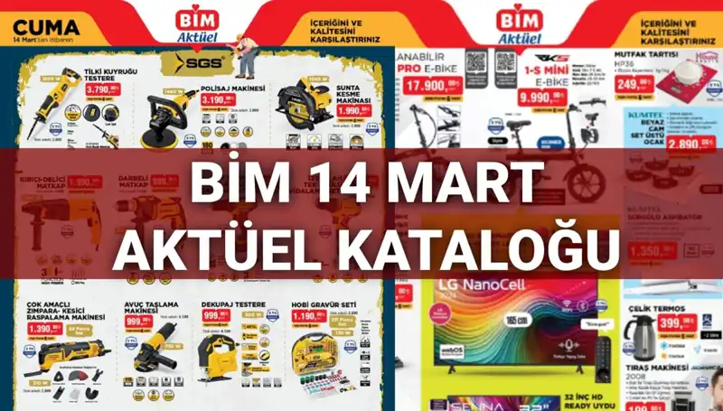 BİM 14 Mart Cuma Aktüel Kataloğu: Yeni Ürünler Alışverişi Güzelleştiriyor!