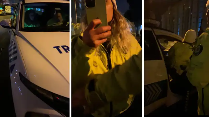 e-Devlet Uygulaması İle Cezasını Gören Vatandaş, Polislerle Tartıştı!