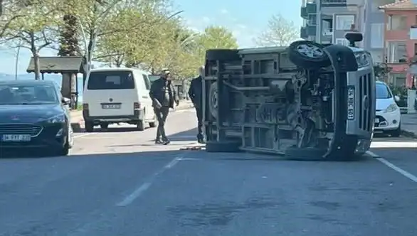 Otomobile Çarpan Araç Kontrolü Kaybetti: Kaza Sonrasında Şok Edici Manzaralar